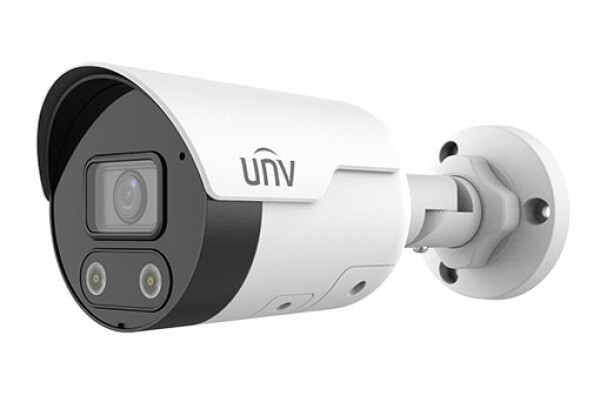 IPC2122LE-ADF40KMC-WL Uniview - IP Mini csőkamera, 2MP, Objektív: 4.0mm, Fix,  IR és Fehér LED távolság:  30m. Easy Star